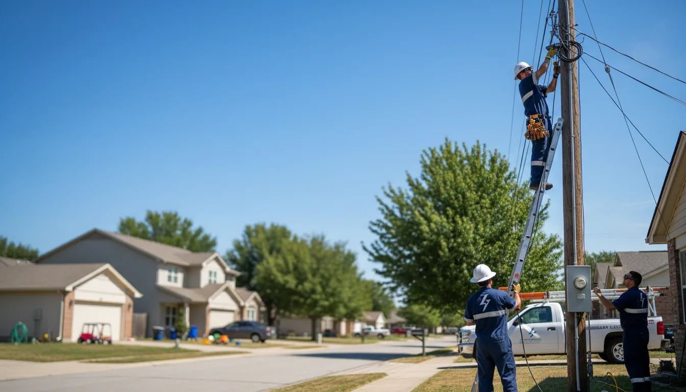 Residential electrician providing installation services in Wellington, UT